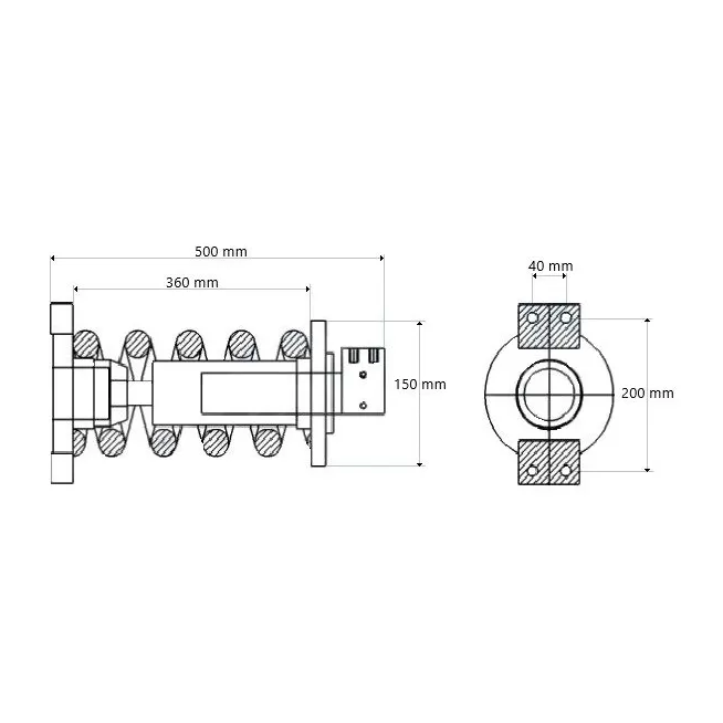Napinacz gąsienicy KOMATSU PC 60-6/7, PC70, PC78 201-30-62310