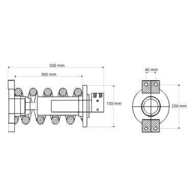 Napinacz gąsienicy KOMATSU PC 60-6/7, PC70, PC78 201-30-62310