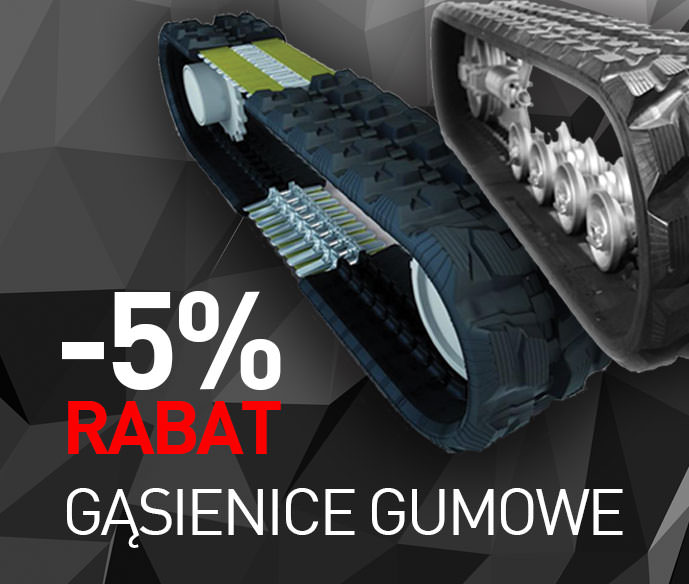 Gąsienice gumowe- promocja